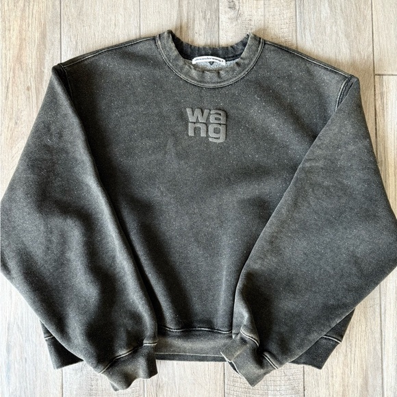 Alexander Wang Sweaters - Alexander Wang Charcoal Crewneck Sweater